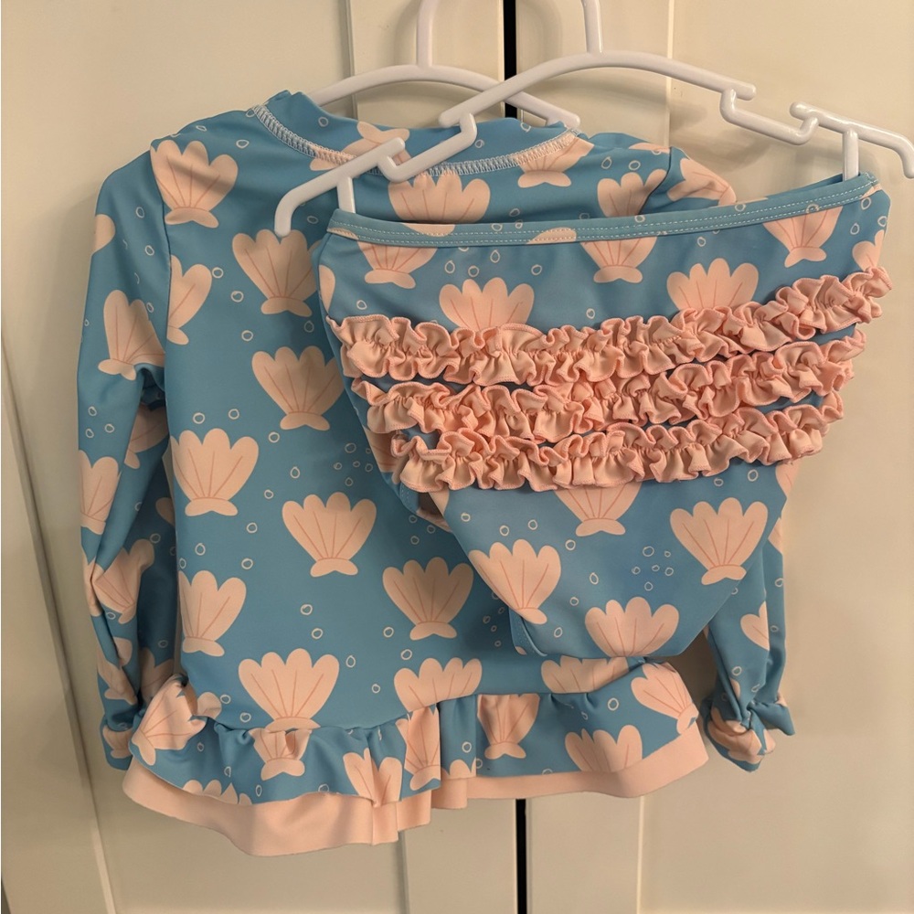 Kids Swim Set with Ruffle Details (3T but fits closer to 2T)